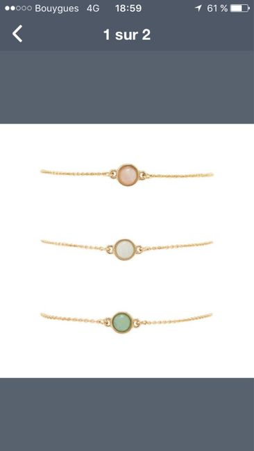Bracelet cadeau temoins/dh :  besoin de vos avis - 2