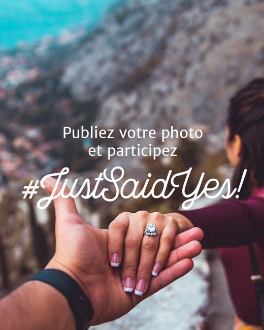 1ère Gagnante du concours #JustSaidYes 💕 ! Tu as encore toutes tes chances pour cette nouvelle édition ! 2