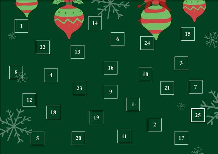 Le super Calendrier de l'avent 🎄 - 1