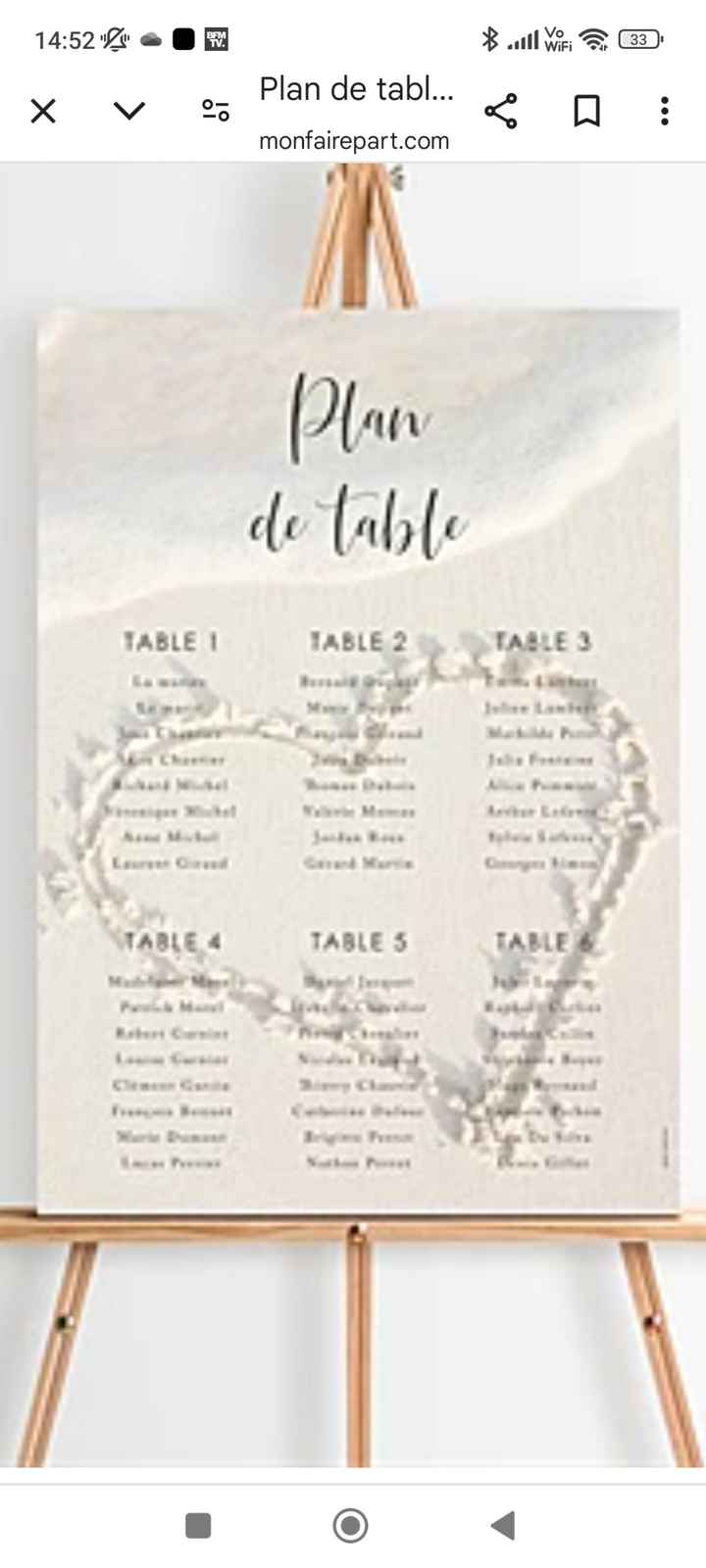 Plan de table - 2
