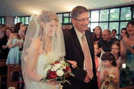 L'entrée dans l'Eglise avec mon Papa