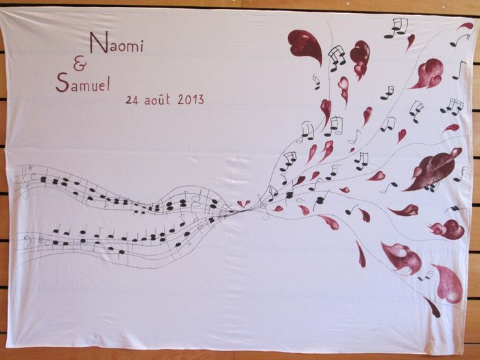 Drap pour notre photobooth