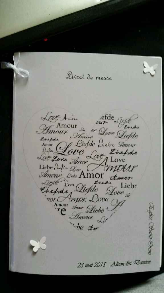 Essai livret de messe - 1