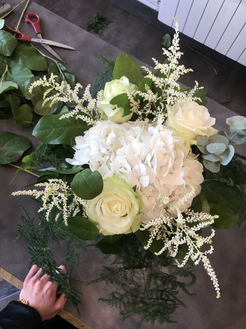 Essai fleurs pour les centres de tables - 1