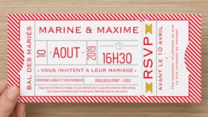 Faire part rétro 2 - 1