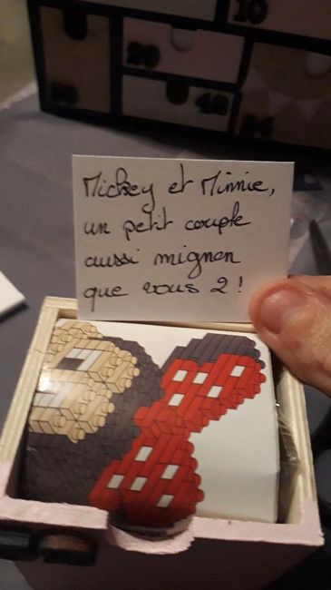 Une des boites cadeau