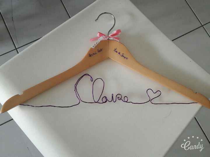 Cintres personnalisés pour mes témoins ! - 2