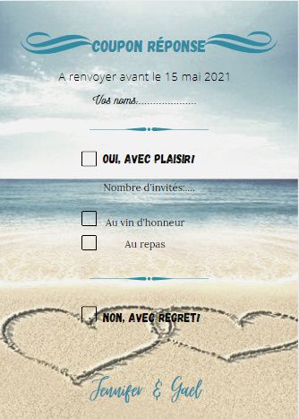 Mes faire part et coupons réponse 3