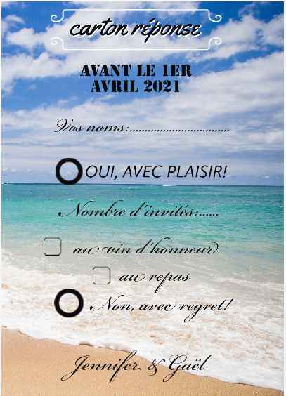 Carton réponse fait moi meme - 1