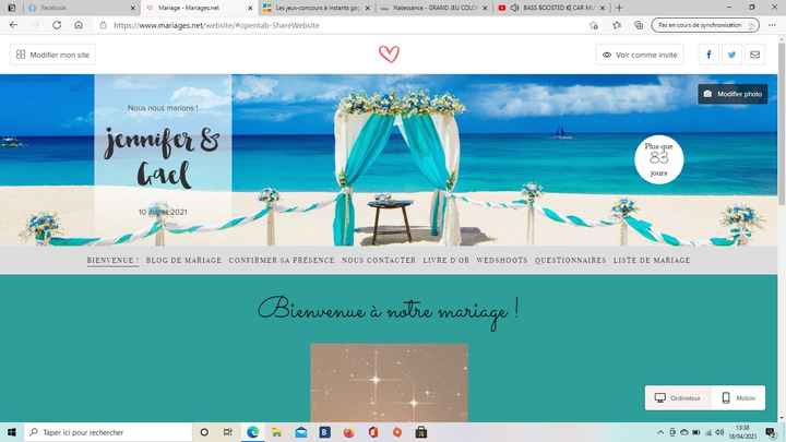 🔔 Alerte nouveautés ! 🔔 Des nouveautés sur votre site web de mariage !! - 1