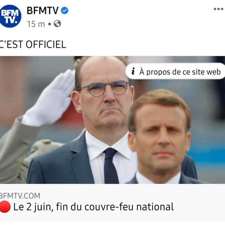 Durée du couvre feu - 1