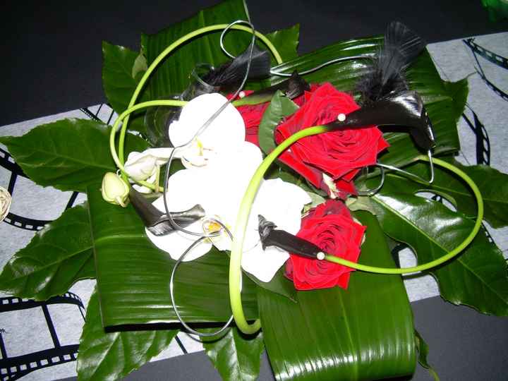 Bouquet centre table invités