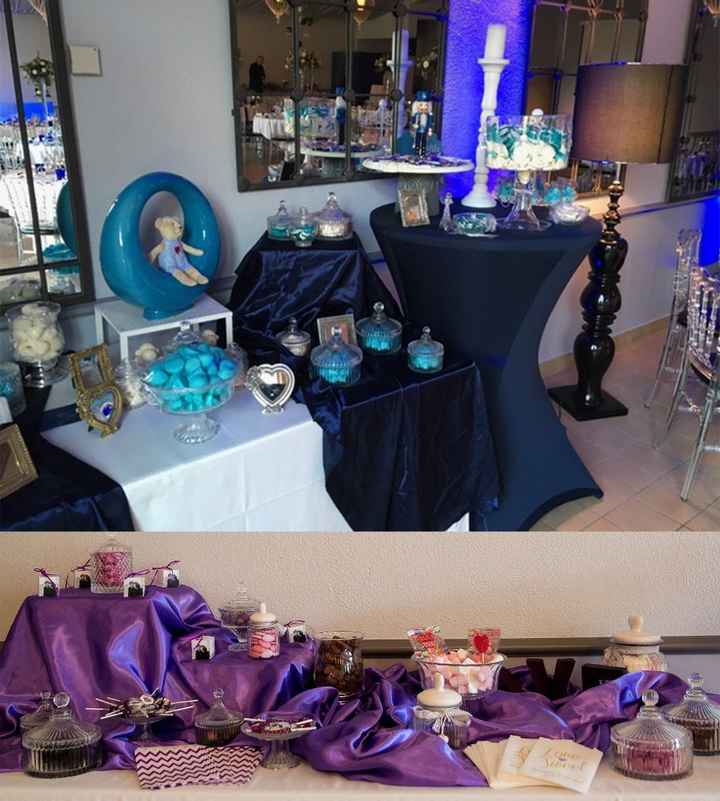 haut : le candy bar qu'il devait me faire version violet - bas : ce qu'ils m'ont fait