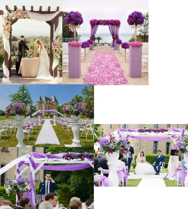 en haut à droite : le drapé et le placement des fleurs que je voulais - haut gauche : les pivoines q