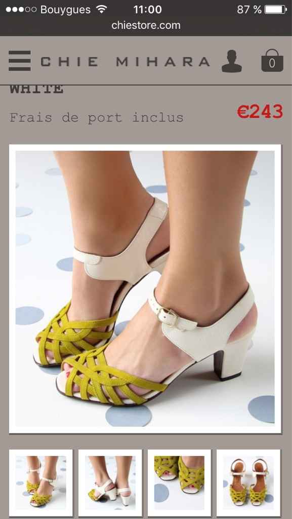 Chaussures vert anis - 1