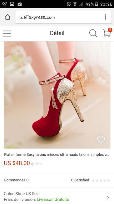 Chaussures pailletées - 1