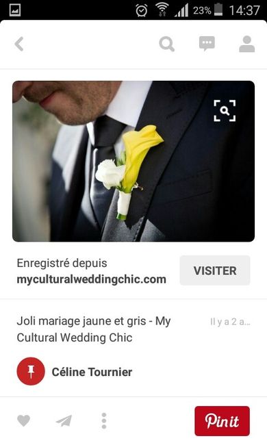 Mariage en jaune, gris et blanc, d'autres mariées  ont les mêmes couleurs ? - 1