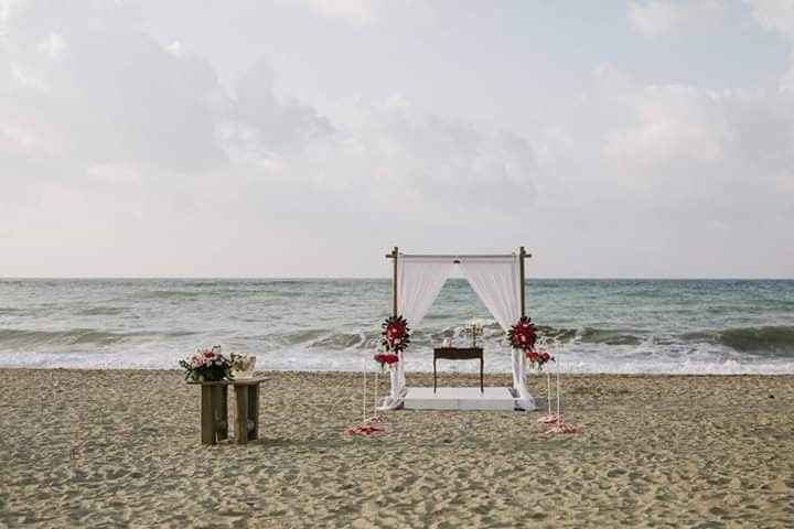 Mariage plage sabrina et tony