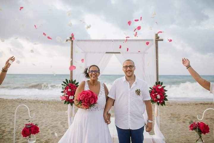Mariage plage sabrina et tony