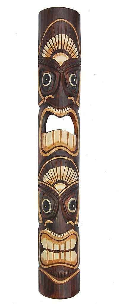 Mon totem tiki pour ma décoration Hawaii
