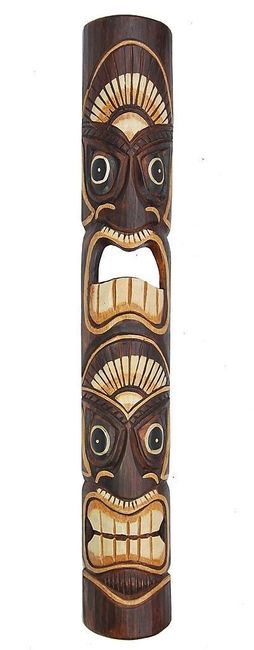 Mon totem tiki pour ma décoration Hawaii