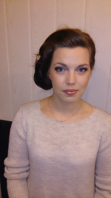 Essai maquillage et chignon