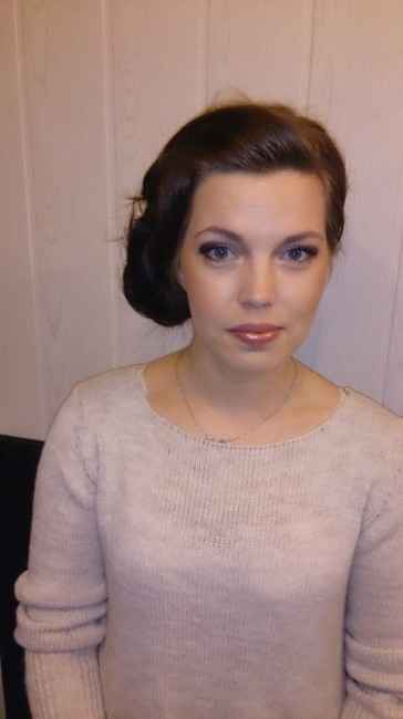 Essai maquillage et chignon