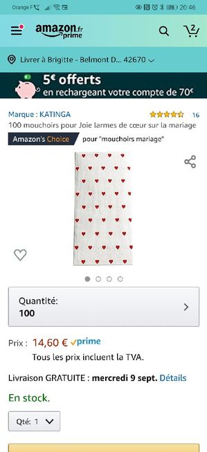 Mouchoirs larmes de joie 🥰 3
