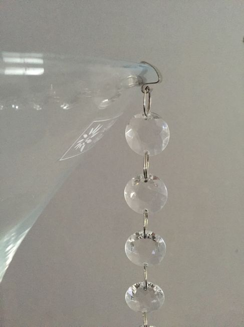 Vases martini et pampilles diamant - 1
