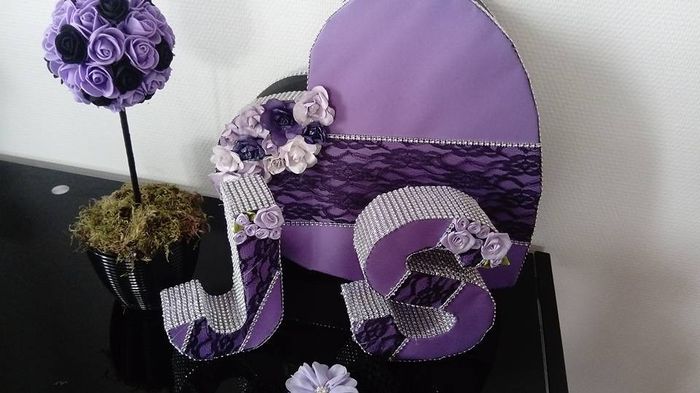 mon urne un centre de table nos initiales