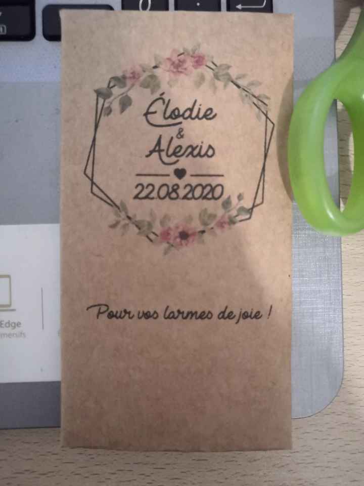 Avancée des préparatifs, mariage août 2020 - 1