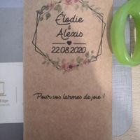 Avancée des préparatifs, mariage août 2020 - 2