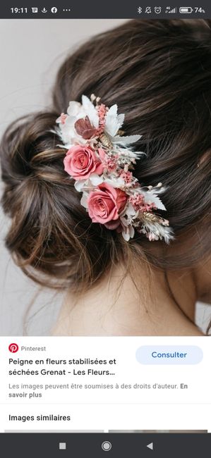 Fleurs dispersées ou couronne de fleurs cheveux ? - 1