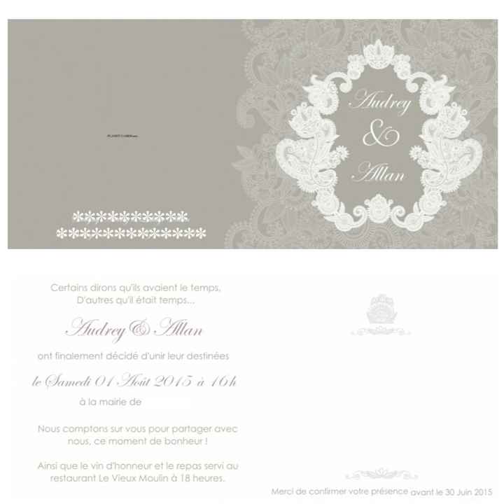 Photo de vos faire part!!!!! - 1