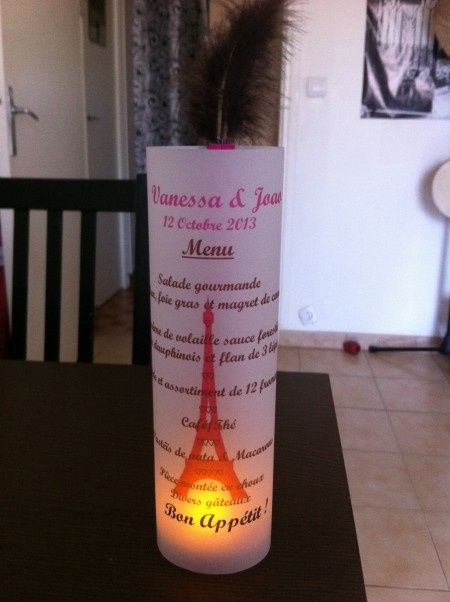 Notre menu photophore
