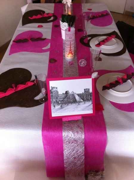 Notre décoration de table (2ème essai)
