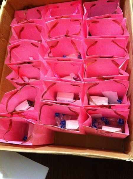 Nos sacs invités en préparation