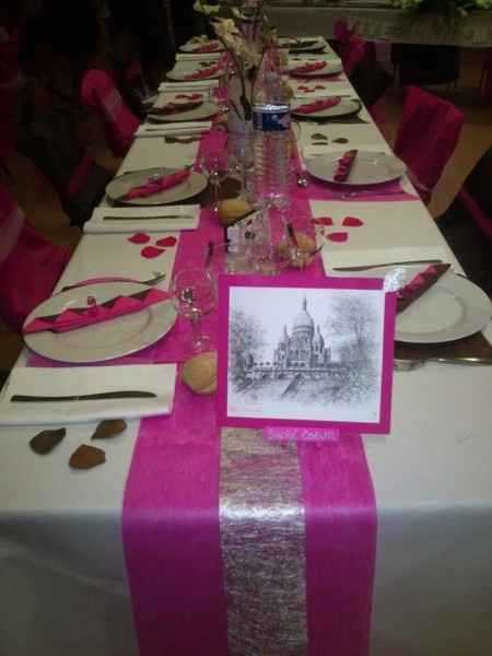 Notre décoration de table le jour J