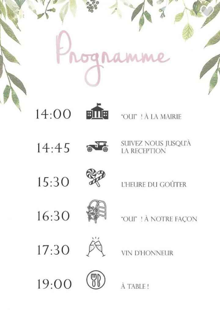 Help planning jour j - 1