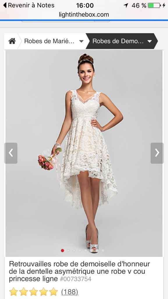 Robe de demoiselle d'honneur - 1