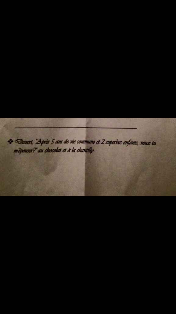 Comment il a demandé votre main - 1