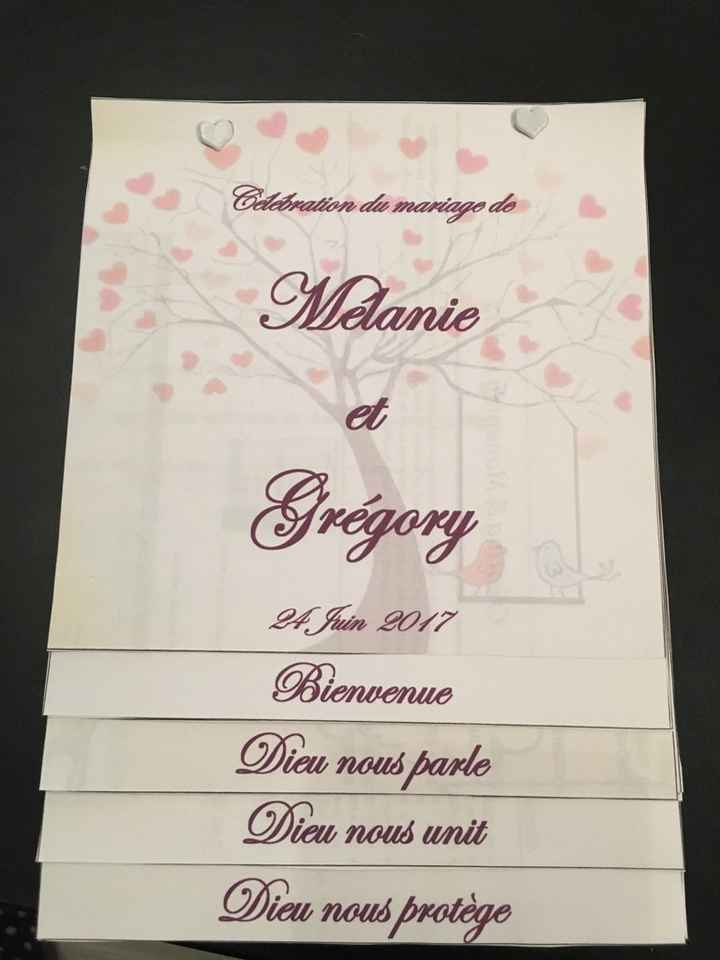 Notre prototype livret de messe! - 1