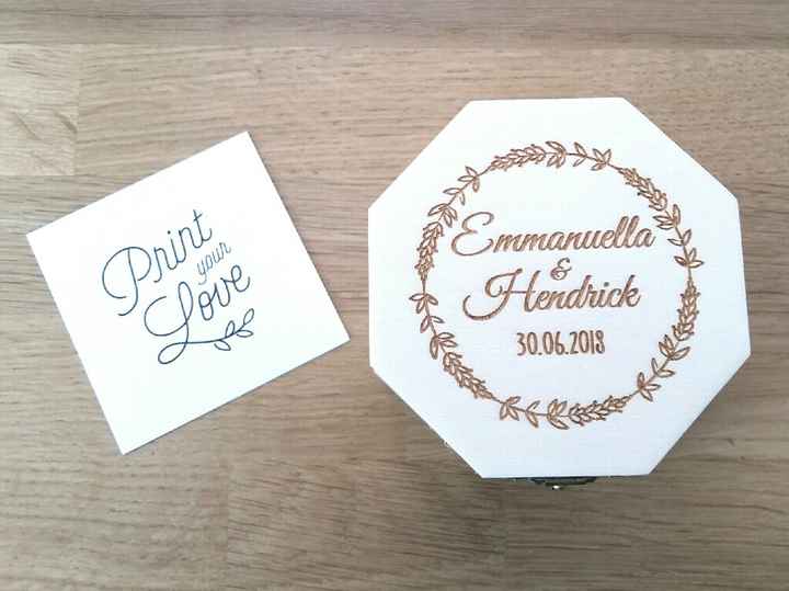 Boîte à alliances personnalisée ❤ - 1