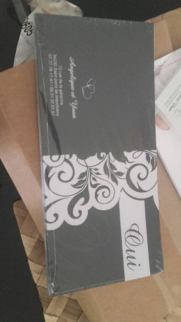 Ca y est !! début de la distribution de nos faire-parts :d - 1