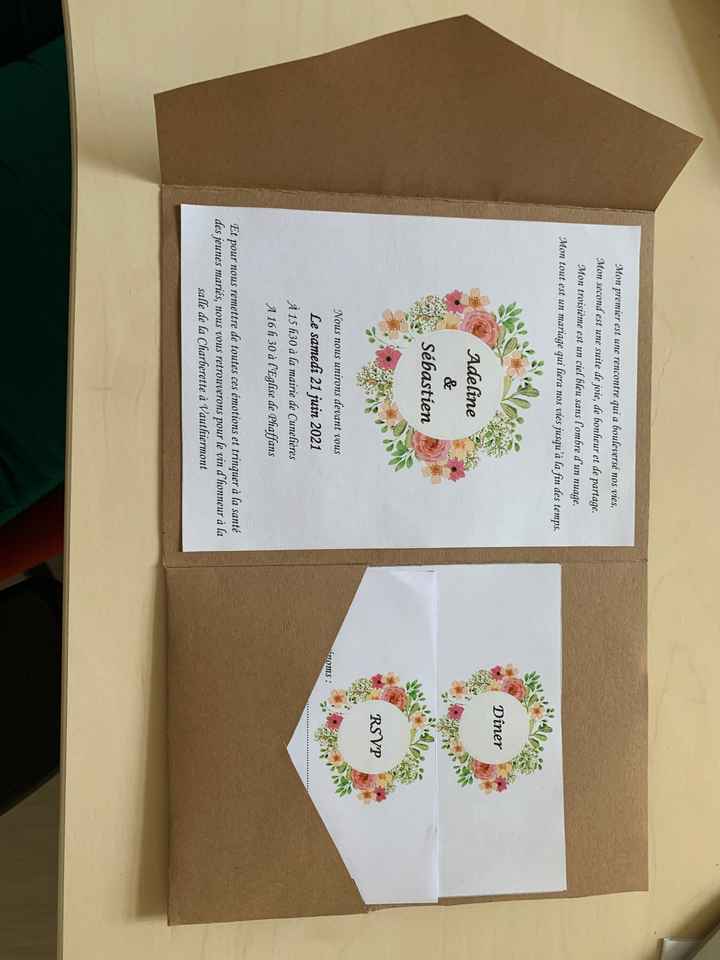 Faire part mariage pochette diy - 1