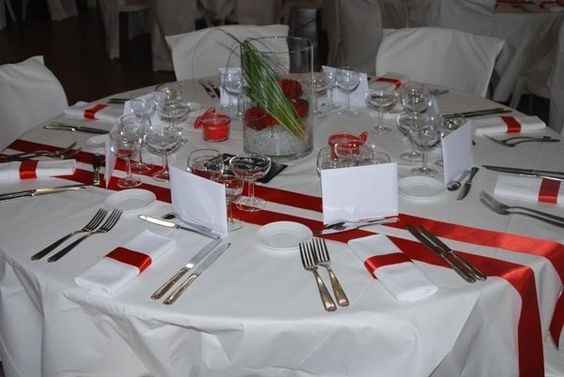 Déco table rubans