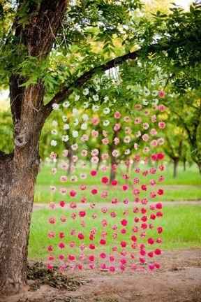 Rideau de fleurs