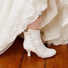 Bottines de mariée d'hiver