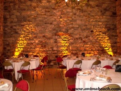 Eclairage beaux murs en pierre