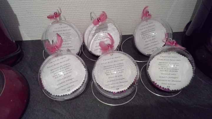 Menu dans les boules en plexi - 1